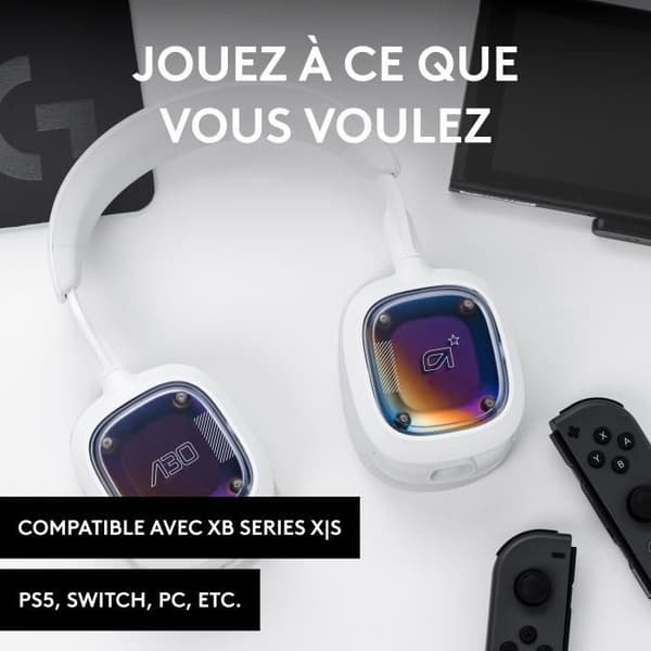 Trådløs gaminghjelm - Astro - A30 - til PS. PC. mobil - Hvid