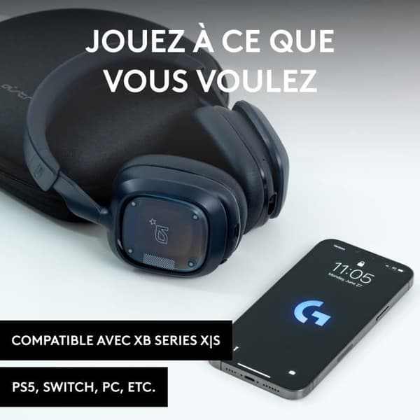 Gaminghjelm - Astro - A30 - til PS. PC. mobil - marineblå