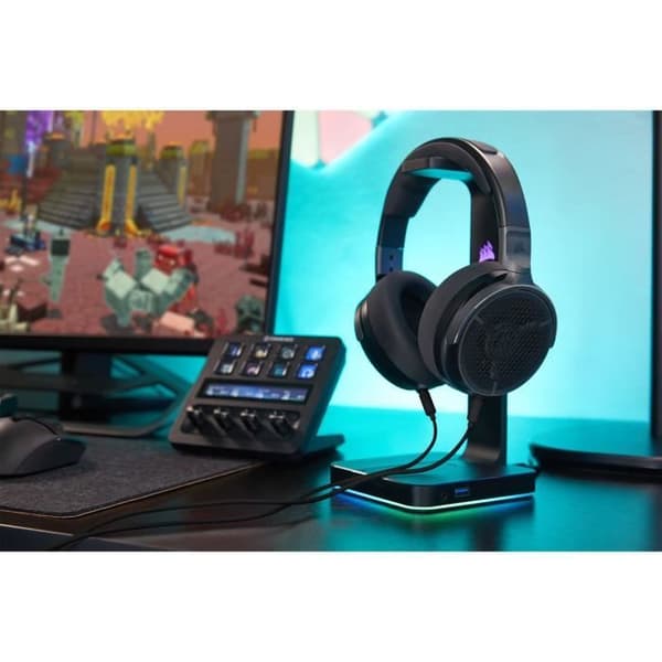CORSAIR VIRTUOSO PRO Langalliset Avoimet Peli- ja Suoratoistokuulokkeet - Grafeeni - Musta - Pääpanta