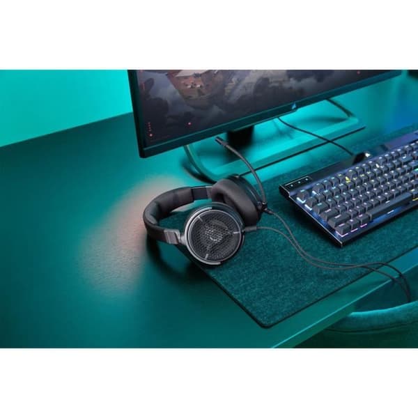 CORSAIR VIRTUOSO PRO Langalliset Avoimet Peli- ja Suoratoistokuulokkeet - Grafeeni - Musta - Pääpanta
