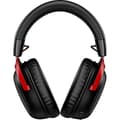 Miniatyrbild 3 av 6: HyperX Cloud III trådlöst spelheadset - för PC och konsol - svart/röd