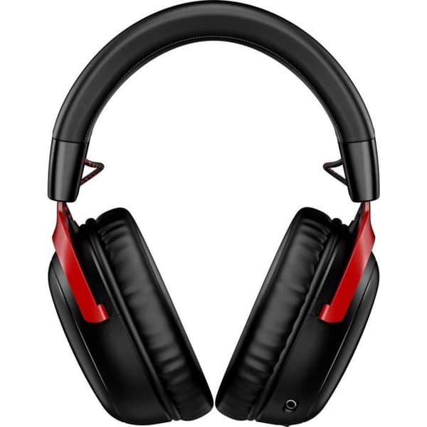 HyperX Cloud III trådlöst spelheadset - för PC och konsol - svart/röd