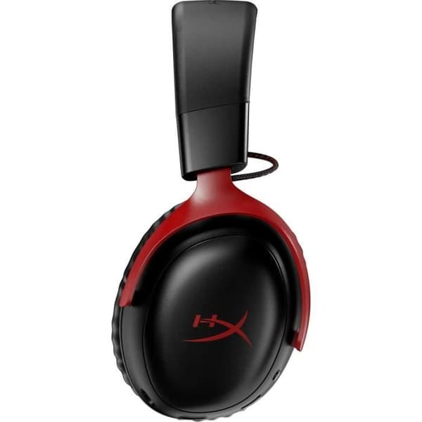 HyperX Cloud III trådlöst spelheadset - för PC och konsol - svart/röd