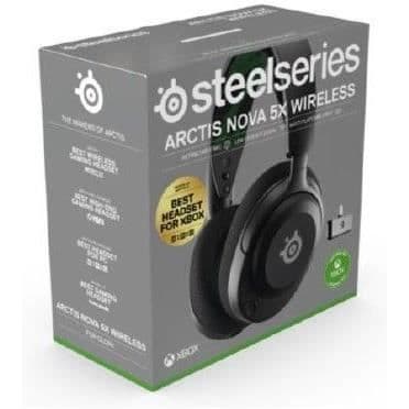 Langattomat pelikuulokkeet - STEELSERIES - Arctis Nova 5X - Musta - ClearCast 2.0 - Akunkesto 36 tuntia