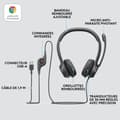 Miniatyrbild 6 av 6: Headset - Trådbundet - Logitech - H390 - USB - Brusreducerande