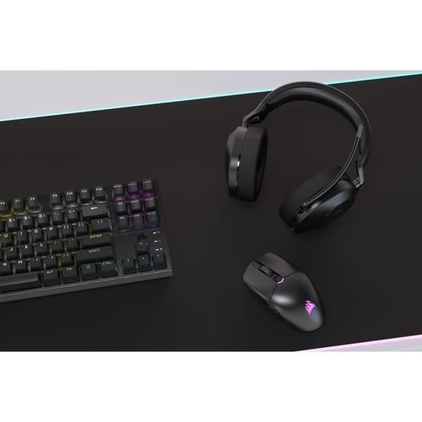 Langattomat pelikuulokkeet - CORSAIR - HS65 Wireless V2 - Hiilikuitu
