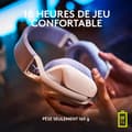 Miniatyrbillede 6 af 6: Logitech -G435 LIGHTSPEED trådløst gamingheadset - HVID - Let Bluetooth med indbygget mikrofon til Dolby Atmos, PC, PS4, PS5, mobil
