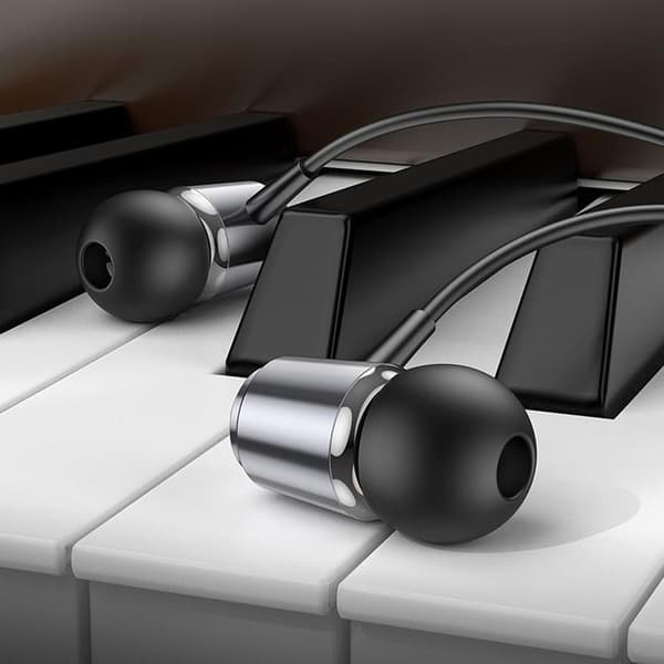 Hoco In-Ear Trådbundna Hörlurar Jack 3.5 mm M108 - Grå