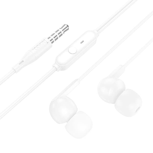 Hoco In-Ear Trådbundna Hörlurar Jack 3.5 mm M124 - Vit