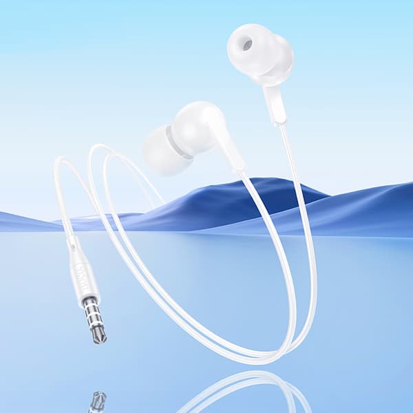 Hoco In-Ear Trådbundna Hörlurar Jack 3.5 mm M124 - Vit