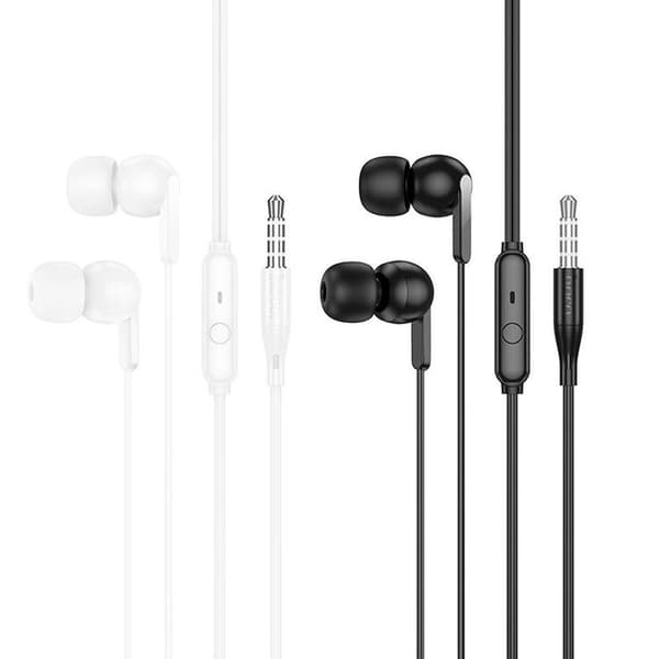 Hoco In-Ear Trådbundna Hörlurar Jack 3.5 mm M124 - Vit