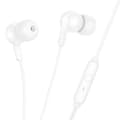 Miniatyrbild 2 av 6: Hoco In-Ear Trådbundna Hörlurar Jack 3.5 mm M124 - Vit