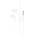 Miniatyrbild 1 av 6: Hoco In-Ear Trådbundna Hörlurar Jack 3.5 mm M124 - Vit