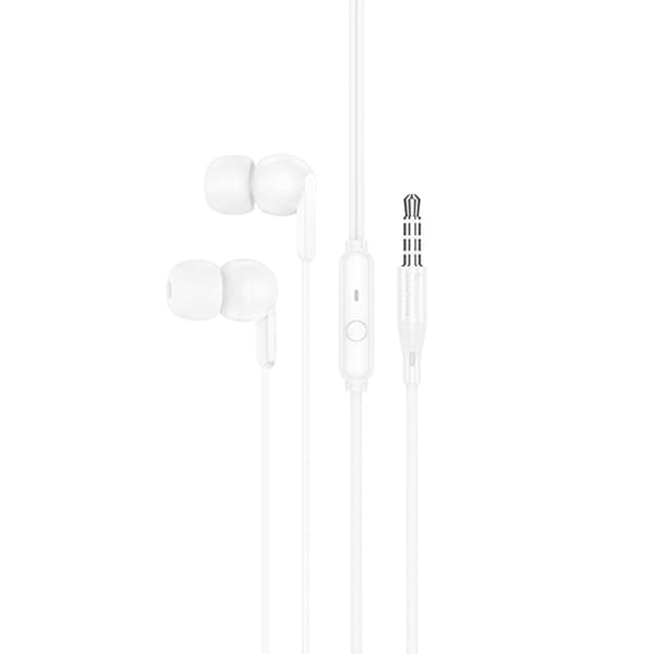 Hoco In-Ear Trådbundna Hörlurar Jack 3.5 mm M124 - Vit