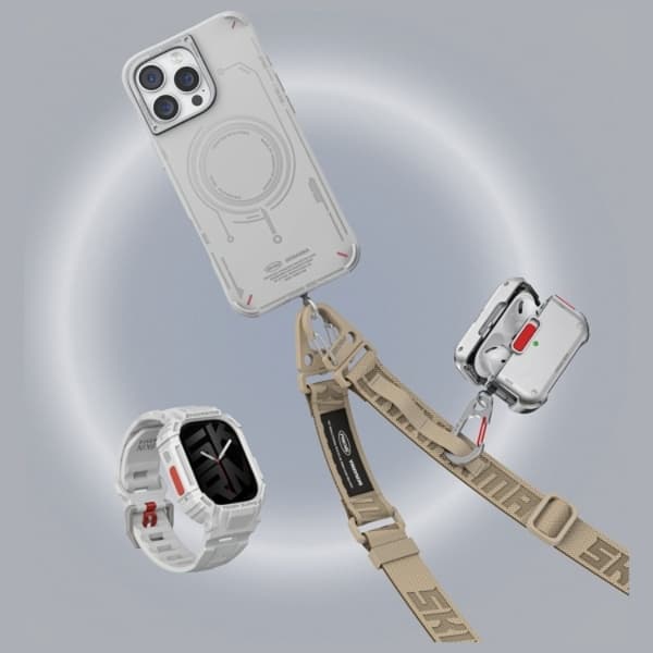 Skinarma Airpods Pro 2 Skal Mecha - Frost