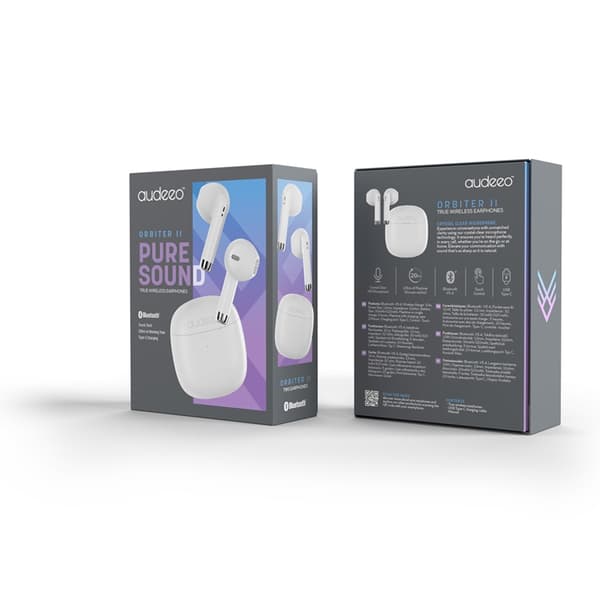 Audeeo Orbiter II True Wireless Earphones - Vit