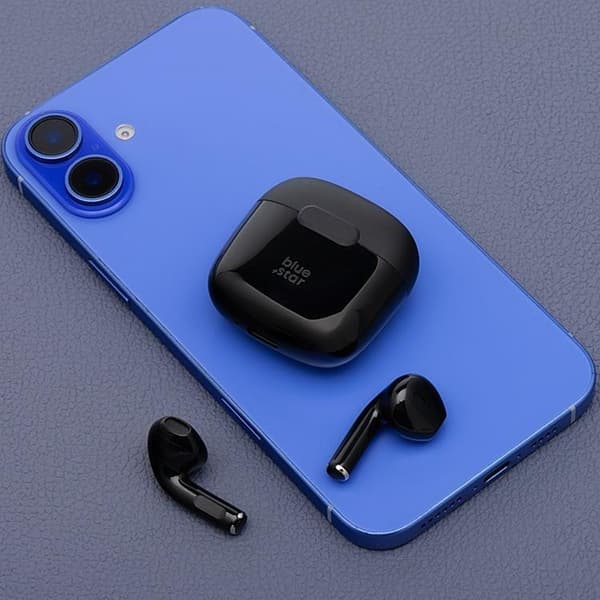 Blue Star Trådlösa In-Ear Hörlurar Bluetooth TWS FI7 - Svart