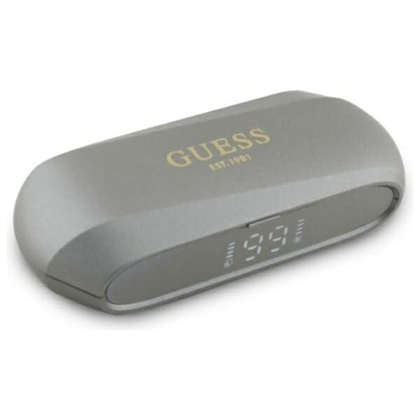 Guess TWS In-Ear Hörlurar Elongated Printed Logo - Grå
