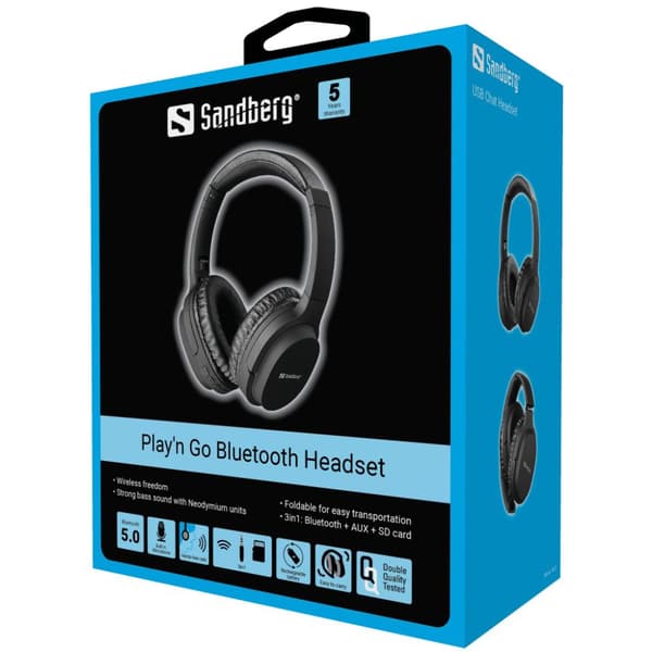 Sandberg Play'n Go Bluetooth-kuulokkeet, 126-37