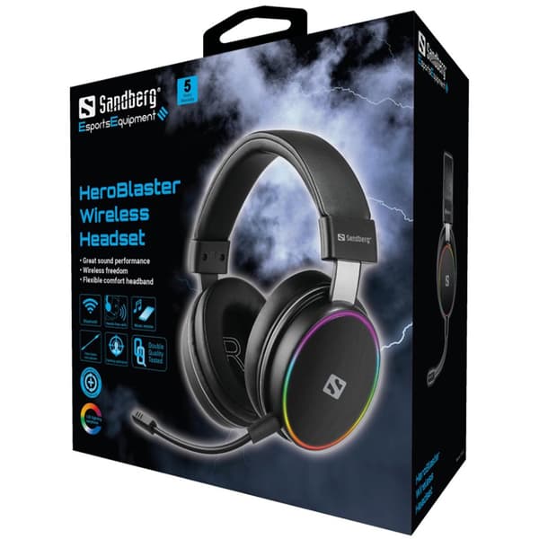 Sandberg HeroBlaster trådlöst headset, 126-42