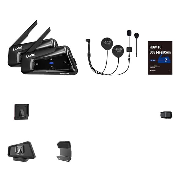 Motorcykel Headset Intercom, Mesh Kommunikationssystem, Parallel Audio,2STK