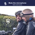 Miniatyrbillede 4 af 4: Motorcykelhjelm Headset, Trådløs Bluetooth Intercom, Musik Deling