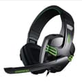 Miniatyrbild 6 av 6: Gamer PC-headset med mikrofon och stereoljud - svart/grönt -