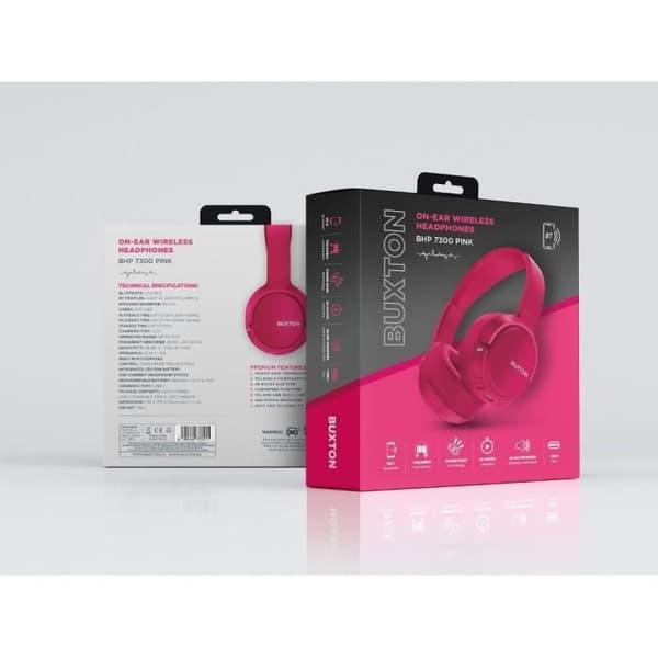 Trådlösa on-ear-hörlurar - Buxton - BHP 7300 PINK