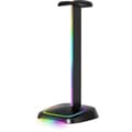 Miniatyrbillede 4 af 5: Stativ för gamingheadset - The G-Lab - K-STAND-NEON RGB - USB/USB-C HUB - Kabelansluten - RGB-belysning - Svart