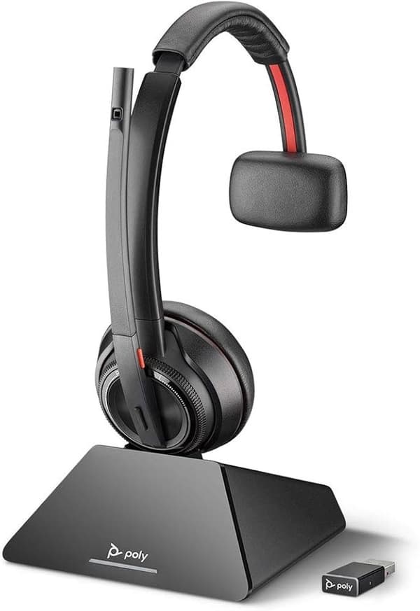 Poly S8210UC-M dect Headset Savi Mono usb-a Black 209212-02