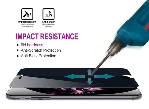 Samsung Note 5 - Privacy Skärmskydd - Härdat Glas