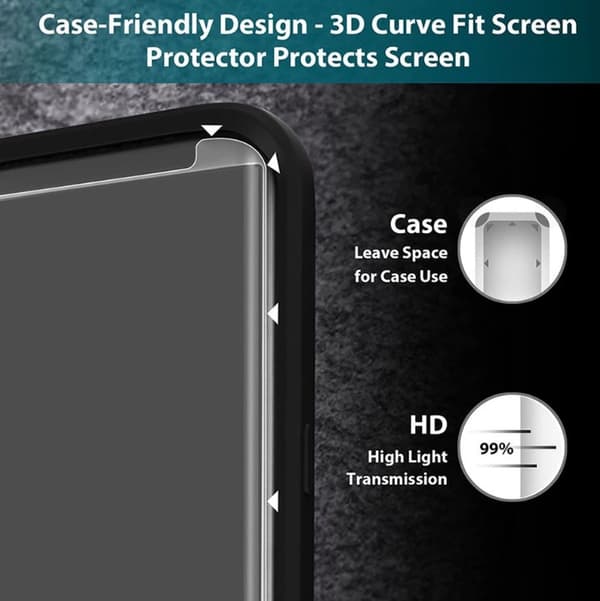 Samsung Galaxy S8+ Skärmskydd CASE-Friendly 2-PACK ProGuard