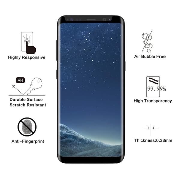 Samsung Galaxy S8+ Skärmskydd CASE-Friendly 2-PACK ProGuard