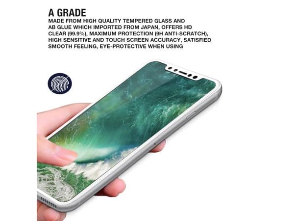 iPhone X - Skärmskydd 3D från D:fence 2-PACK