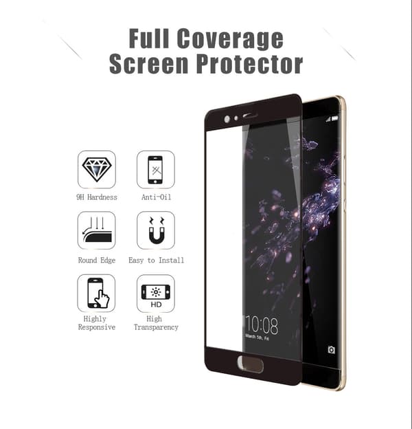 Huawei P10 - HeliGuard 3D EXXO-Skärmskydd med Ram (HD)