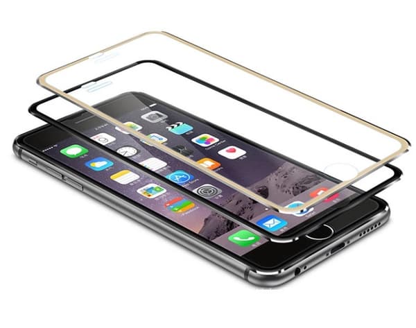 Original-Skydd från Pilking (10-PACK) med Aluminiumram iPhone 7 Guld