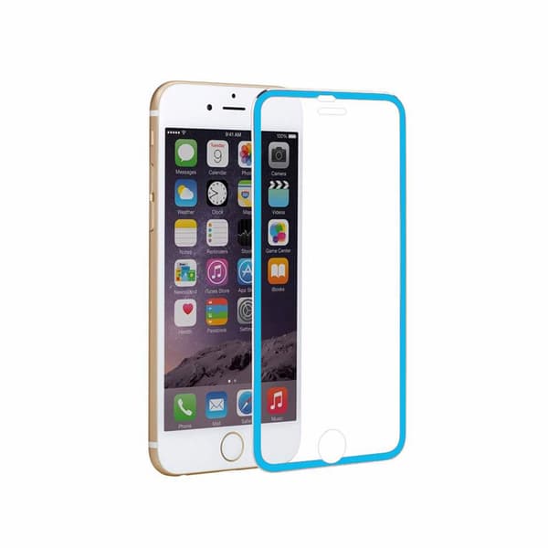 Skärmskydd med Aluminiumram från HuTech - iPhone 6/6S