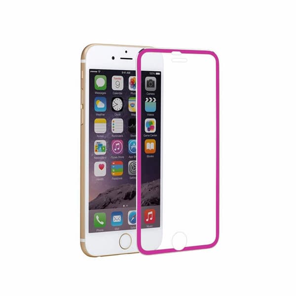 Skärmskydd med Aluminiumram från HuTech - iPhone 6/6S