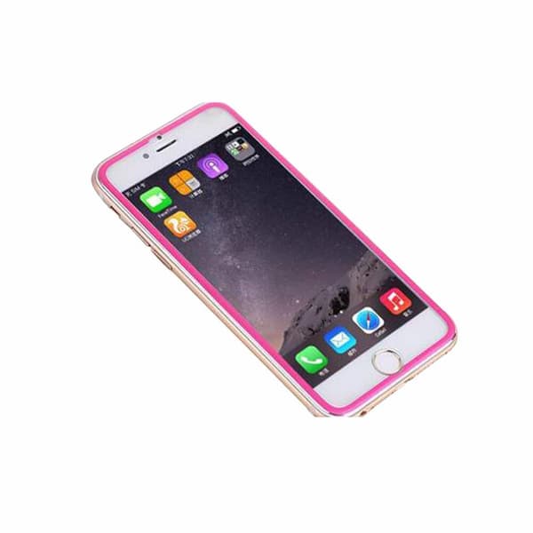 Skärmskydd med Aluminiumram från HuTech - iPhone 6/6S