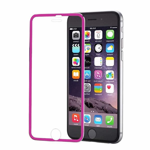 Skärmskydd med Aluminiumram från HuTech - iPhone 6/6S