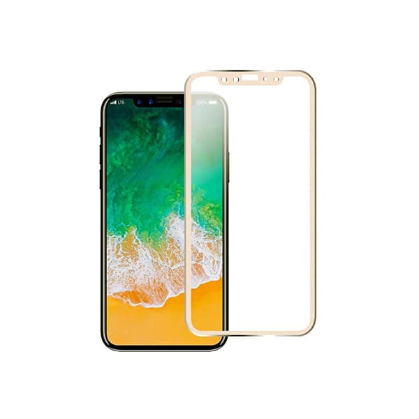 HuTech Sk�rmskydd (5-PACK) Aluminium-ram f�r iPhone X Svart Svart