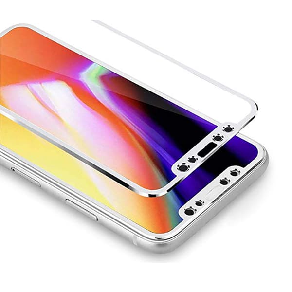 MyGuard Sk�rmskydd 2-PACK (Aluminium-ram) iPhone X Svart Svart