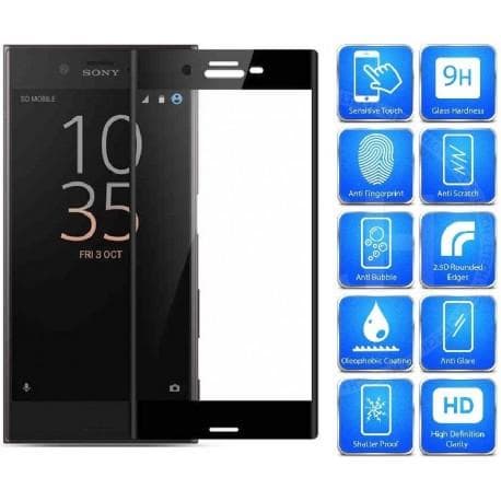 2-PACK XZ1 Compact Tempered Glass 0,26mm 2,5D 9H Fullframe