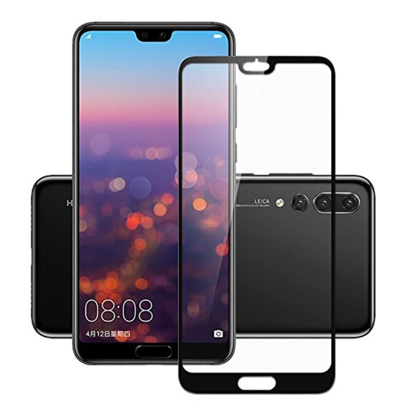 3-PACK HuTechs Carbon-Skärmskydd för Huawei P20 Pro Svart Svart