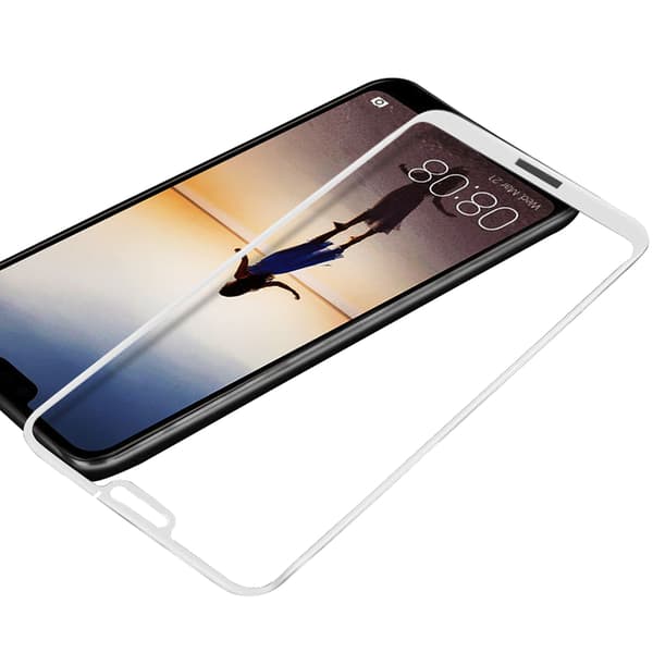 2-PACK HuTechs Carbon-Skärmskydd i 3D/HD för Huawei P20 Lite Svart Svart