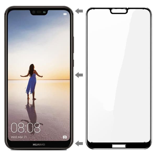 2-PACK MyGuard Skärmskydd av Carbonmodell för Huawei P20 Lite Vit