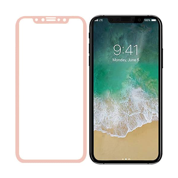 3-PACK HuTechs Carbon-Skärmskydd för iPhone X Vit Vit