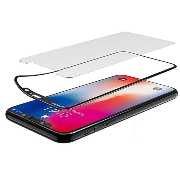 iPhone X - (2-PACK) MyGuard Skärmskydd av Carbonmodell (HD) Svart