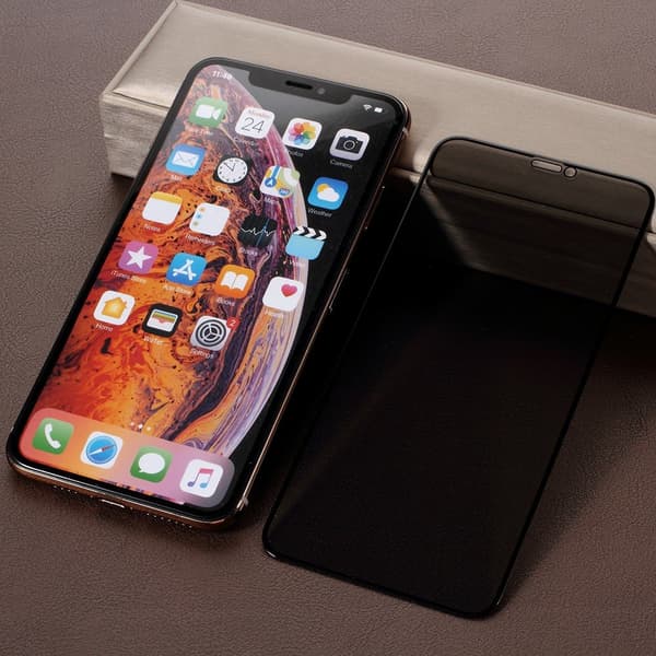 iPhone (2019) 5.8 XS X 5.8 Beskyttelse af personlige oplysninger 5D skærm i hærdet glas