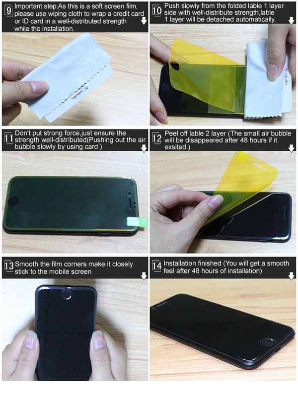 IMAK 2Pcs Full Coverage Screen Protector Film for iPhone X